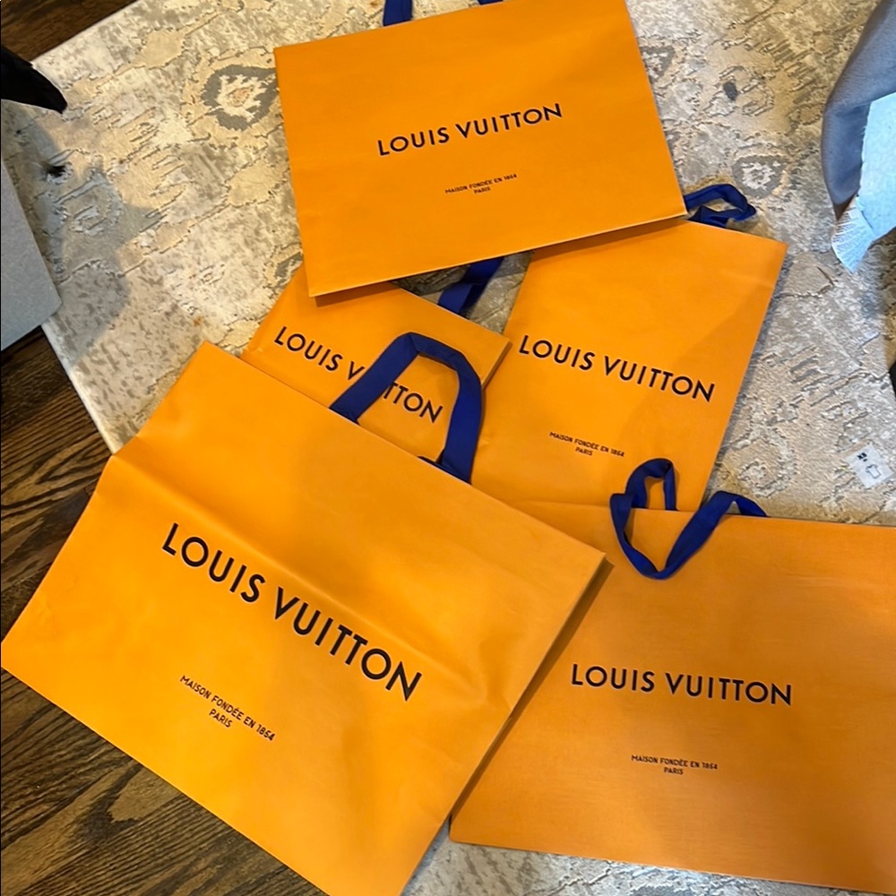 Louis Vuitton Orange Shopping Bags
